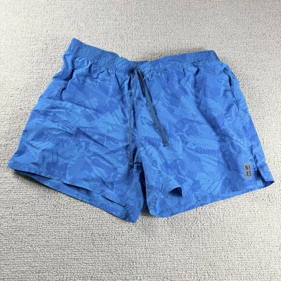 Nike Other - Nike Swim Collage All Over Print AOP Pattern Swim Shorts Blue Men’s Size XXL